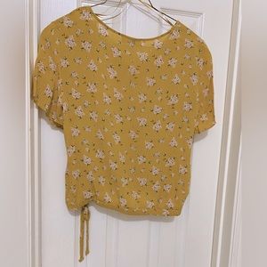 Beautiful Pink Republic Blouse; Size XXL; Chic Gathered Tie at Waist